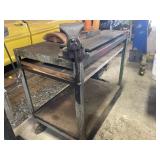 Heavy Duty Rolling Metal Cart with 6" Vice