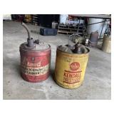 2 Vintage Gas and Oil Cans