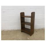 Vintage Oak Open Bookcase