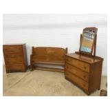 3 Pc. Wooden Bedroom Suite