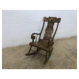 Antique Paint Decorated Rocker