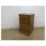 Modern 2-Drawer Wooden File Cabinet