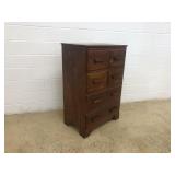Oak 6-Drawer Tall Chest
