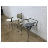 (3) Medical Stools/ Benches