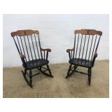 (2) Milton Hershey Spindle Back Rocking Chairs