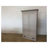 Vintage Painted 2-Door Wardrobe