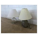 Vintage F.H. Cowden Harrisburg Stoneware Jug Lamp