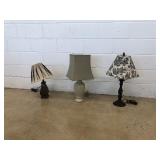 (3) Table Lamps