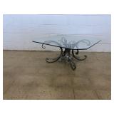 Decorative Glass Top End Table