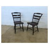 (2) Brown Side Chairs