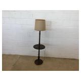 Wooden Floor Lamp w/ Tray