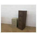 (2) Metal File Cabinets