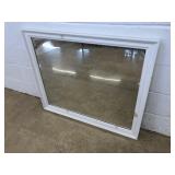 Painted White Wall Mirror