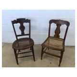 (2) Cane Seat Side Chairs
