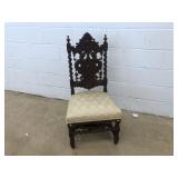 Carved Oak Side Chair