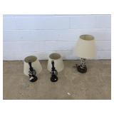 (3) Table Lamps