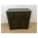 Painted Wash Stand & Mirror