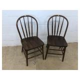 (2) Spindle Back Side Chairs