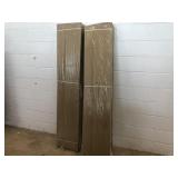 (2) Helix White Bookcases