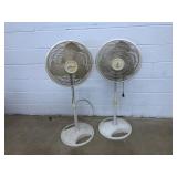 (2) Galaxy Floor Fans