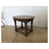 Oak Finish End Table