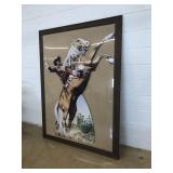 Large Horse Cutout in Frame