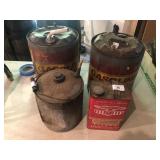 (4) Metal Gas Cans