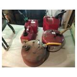 (5) Various Gas Cans