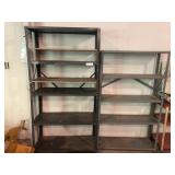 2 Metal Utility Shelves.