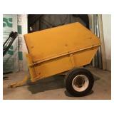 Heavy Duty Metal and Wood Garden Utility Duck Cart