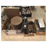 (3) Box Lots- Lard Can, Clothes Tree,  Etc.