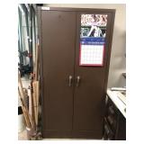 Brown Metal Utility Cabinet