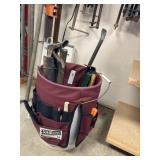 Bucket with Tools- Hammer, Wrecking Bars, Etc.
