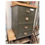 Stacking 4 Drawer Metal Cabinet