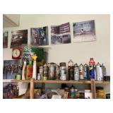 Sprays and Lubricants on Shelf