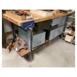 Heavy Duty Butcher Block Workbench