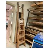 (2) Wooden Ladders