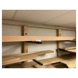 (4) Clear Oak Shelves with Laminate Front