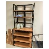 Homemade Wooden Folding Bakers Rack
