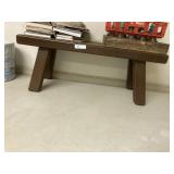 Brown Painted Homemade Bench