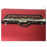 Vintage Silver Plate Clarinet in Original Case