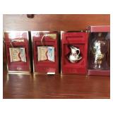 (4) Lenox Christmas Ornaments