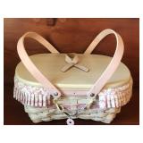 Longaberger Double Handled Covered Basket