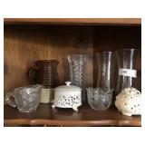 Clear Glass Vases and Incense Holders