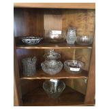 Clear Pattern Glass- Basket, Serving Bowls, Etc.