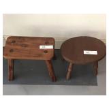 (2) Homemade Foot Stools