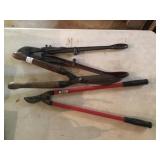 Bolt Cutter and 2 Loppers