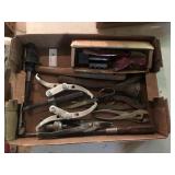 Tray of Tools- Pliers, Screw Drivers, Etc.