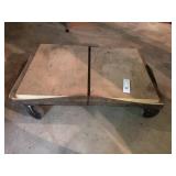 Heavy Duty Metal Rolling Dolly with Wood Inserts