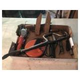 Tools- Wood Clamp, Trouble Light, Etc.